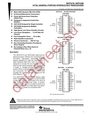 SN75161BN datasheet  